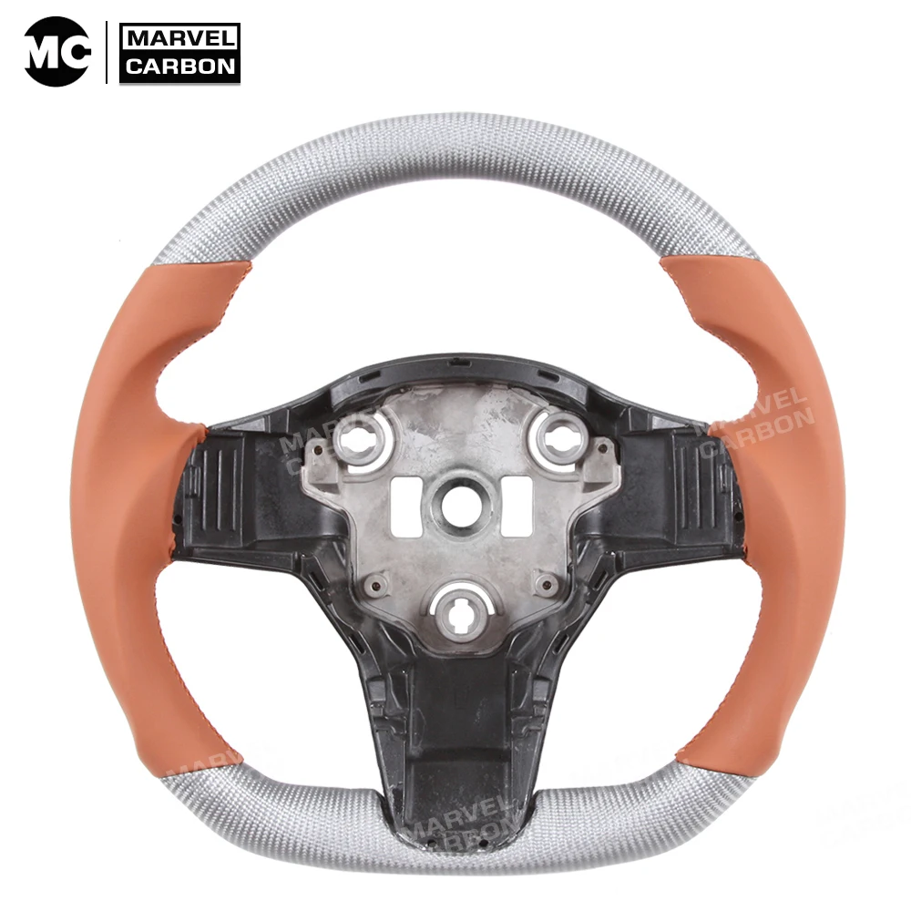 

Race Display Carbon Fiber Steering Wheel for Tesla Model 3 Model Y