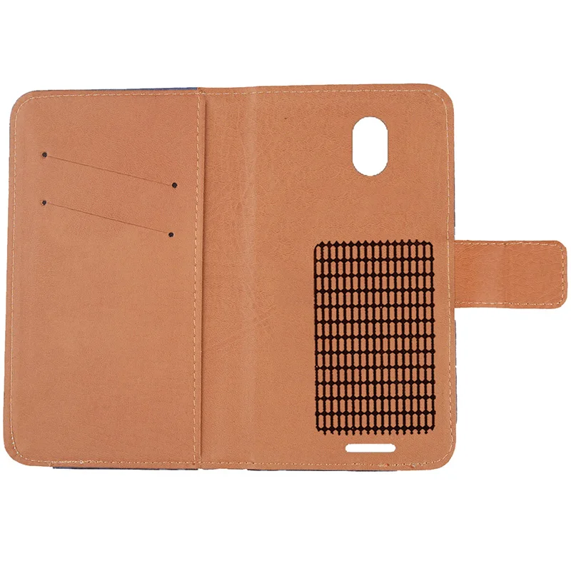 Кожаный чехол-книжка для телефона Neva start оранжевого цвета |