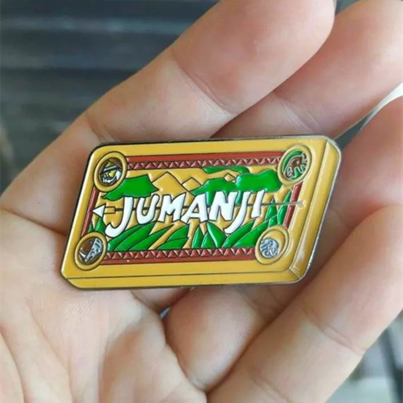 Эмалированная брошь Jumanji в виде шахматных игр приключений булавки значки для