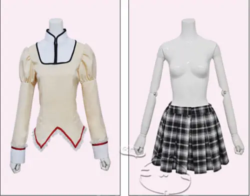 Новый костюм для косплея из аниме Puella Magi Madoka Magica средней школы Бесплатная