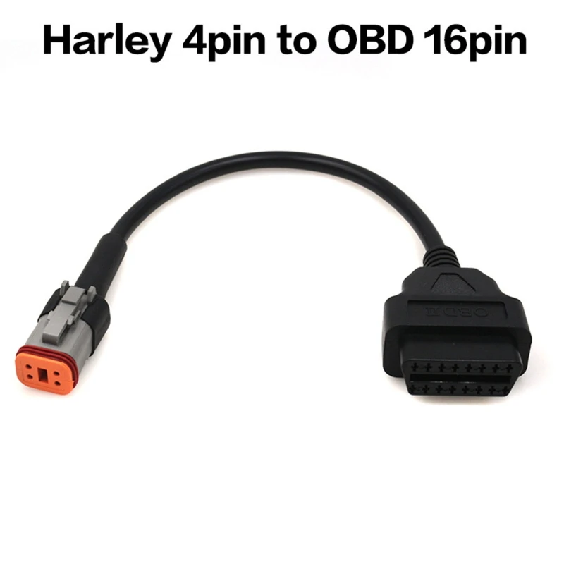 Wearproof OBD2 Connector Adapter 4 Pin To 16 Pin Diagnostic Cable for Motorcycle Obd2 Diagnostic Adapter