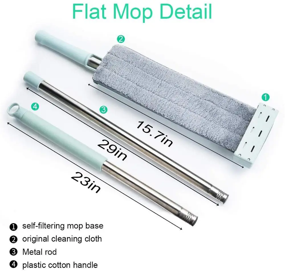 Плоская швабра с вращением на 360 градусов свободная ручная мойка ленивая