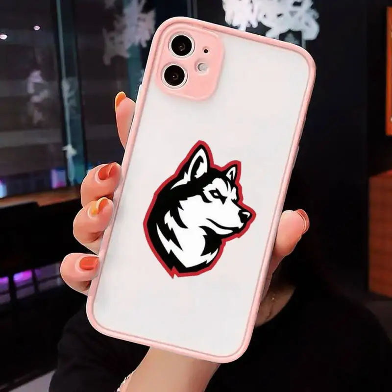 

Husky cute love pet animal Phone Case Matte Transparent for iPhone 7 8 11 12 s mini pro X XS XR MAX Plus cover funda
