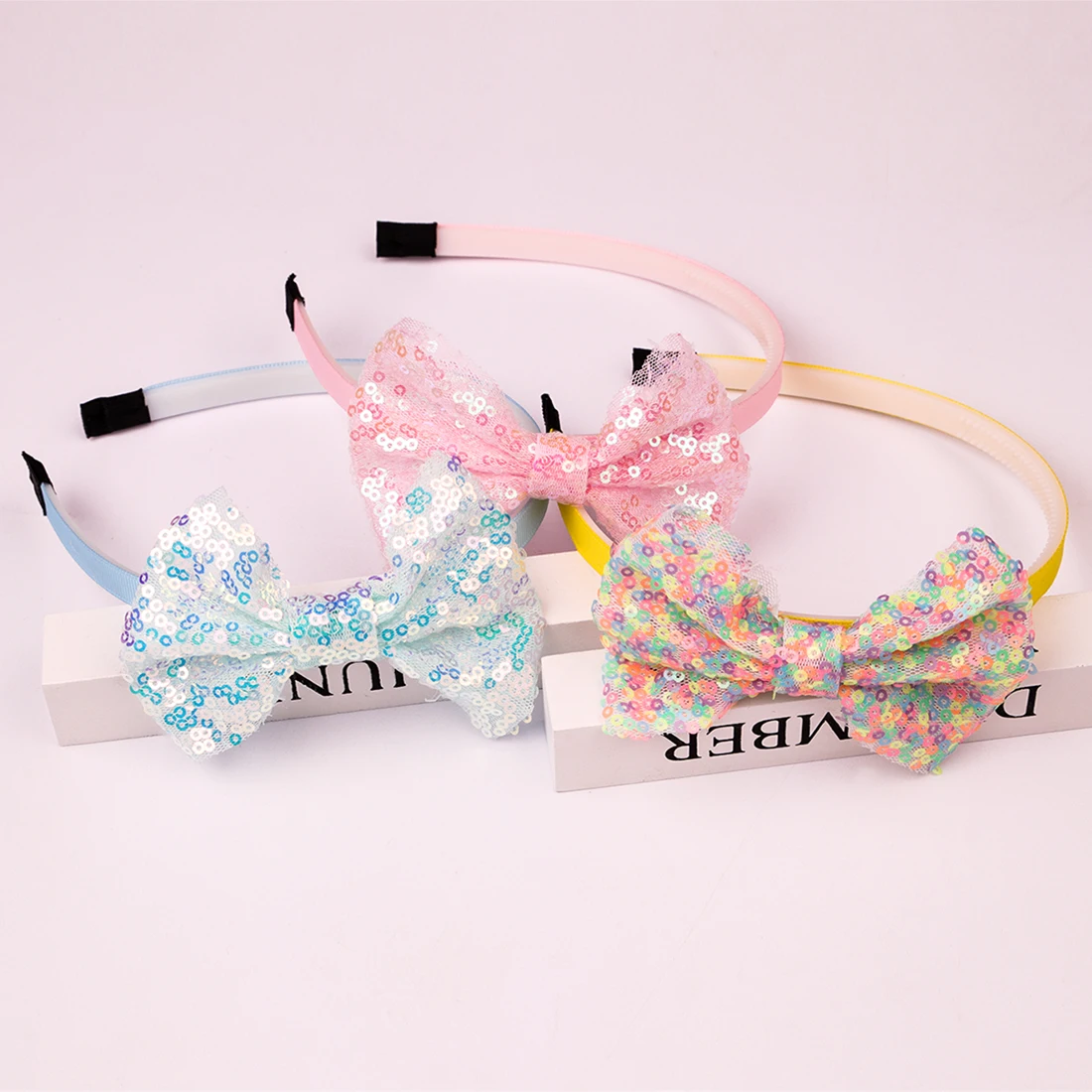 Обруч для волос XIMA 4 дюйма блестящий с бантом|Аксессуары девочек| |
