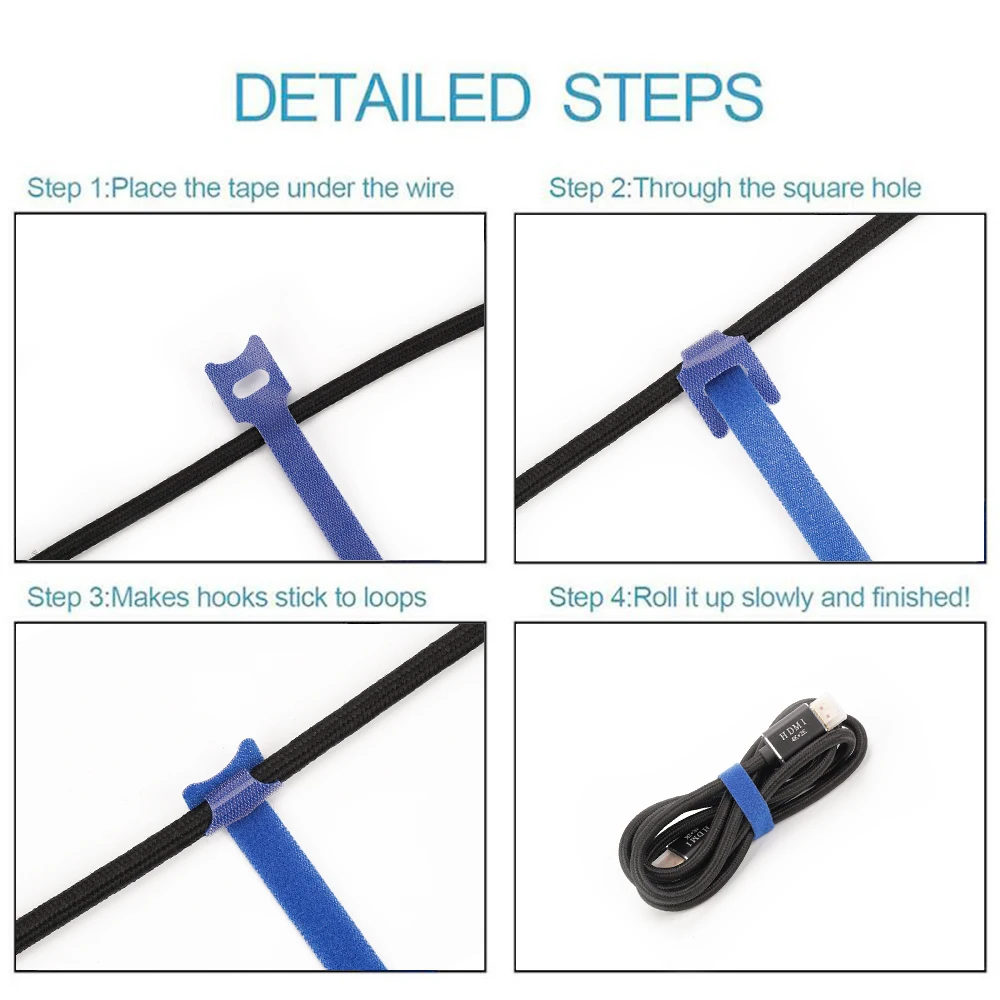 

Reusable ties Hook and loop fastener Tape Nylon velcros Cable Ties velcros Strap wire