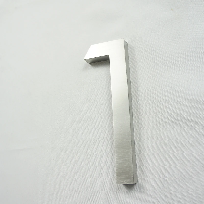 

Modern House Number Brushed Stainless Steel Custom Made Available
