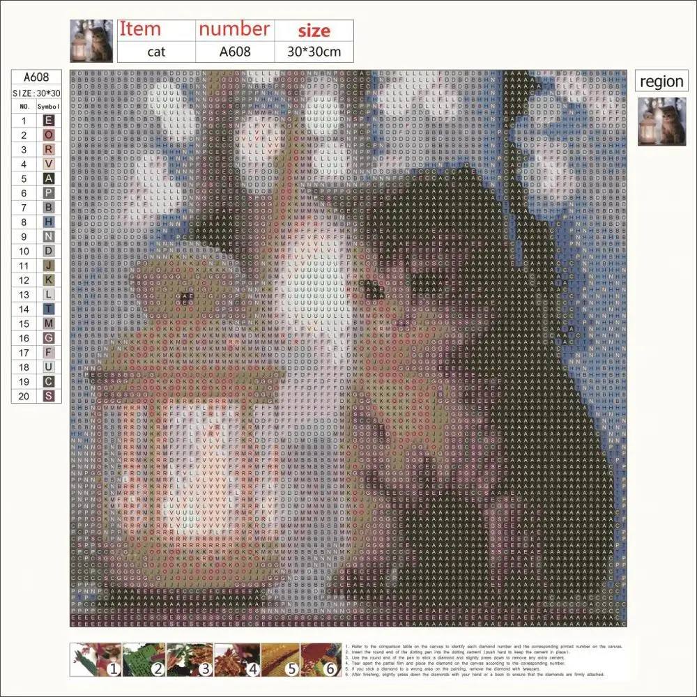 5D Сделай Сам Алмазная животное кошка вышивка крестиком мозаика Алмазный