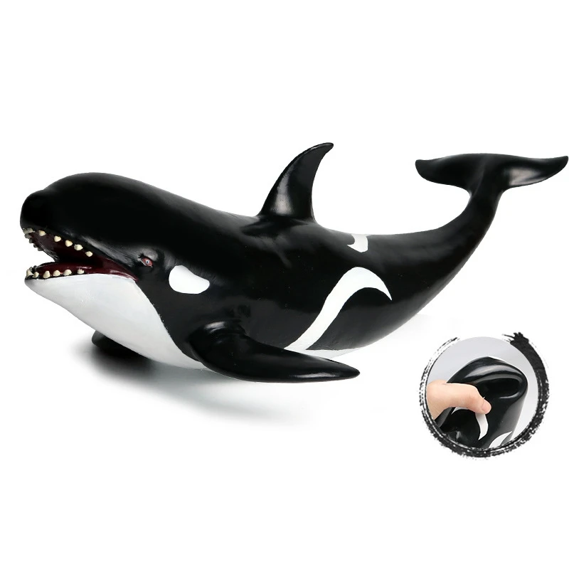 Simulation Marine Animal Model Soft Rubber Killer Whale Toy Ornaments | Игрушки и хобби