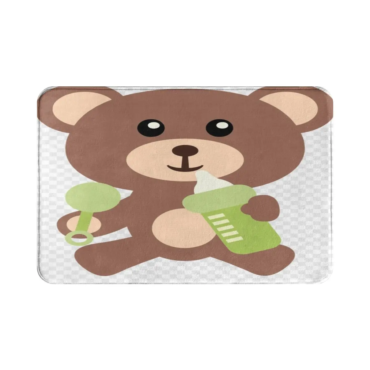 Мультяшный медведь 128 коврик для ванной входной двери прихожей Аниме Коврик
