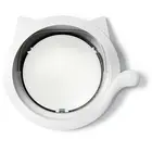 Маленькая круглая дверь для кошек с 4-сторонним замком, пластиковое окно для домашних животных, Запираемые Безопасные ворота для котят и собак