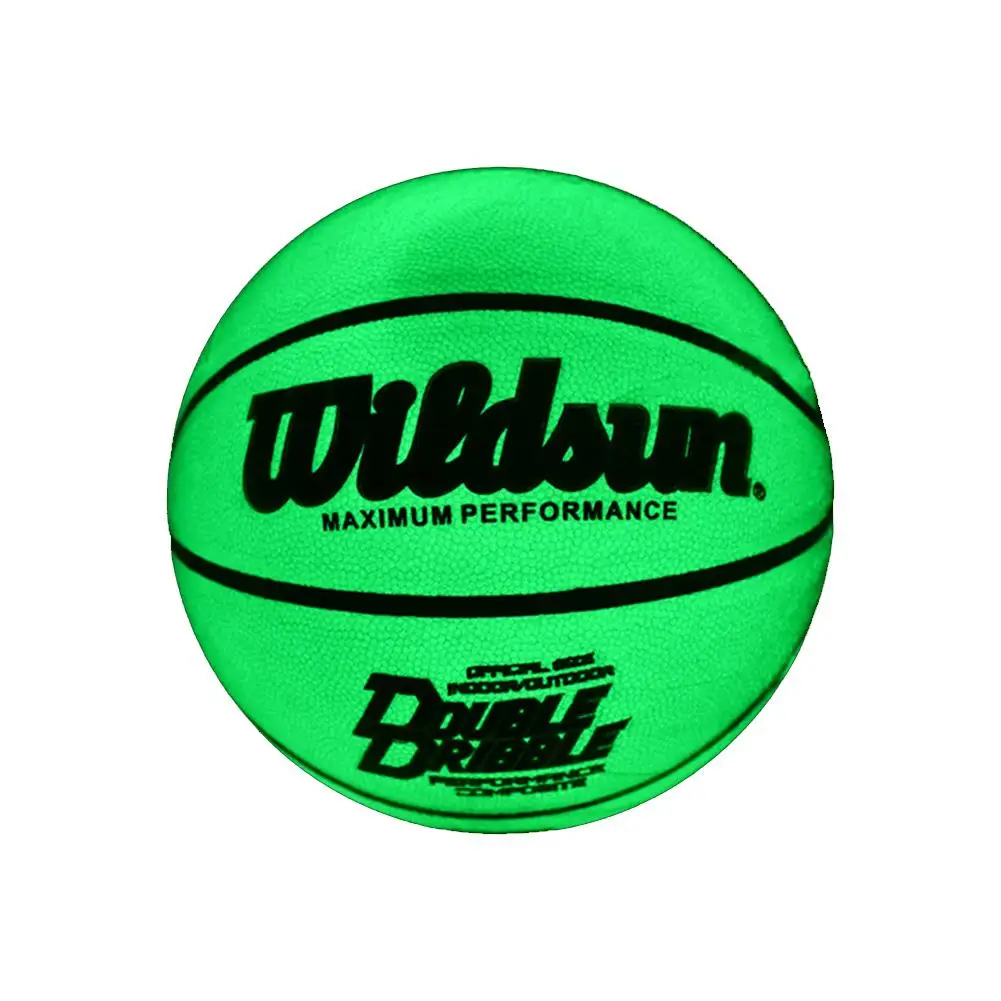 Светящийся баскетбольный уличный резиновый мяч ночной игровой поезд