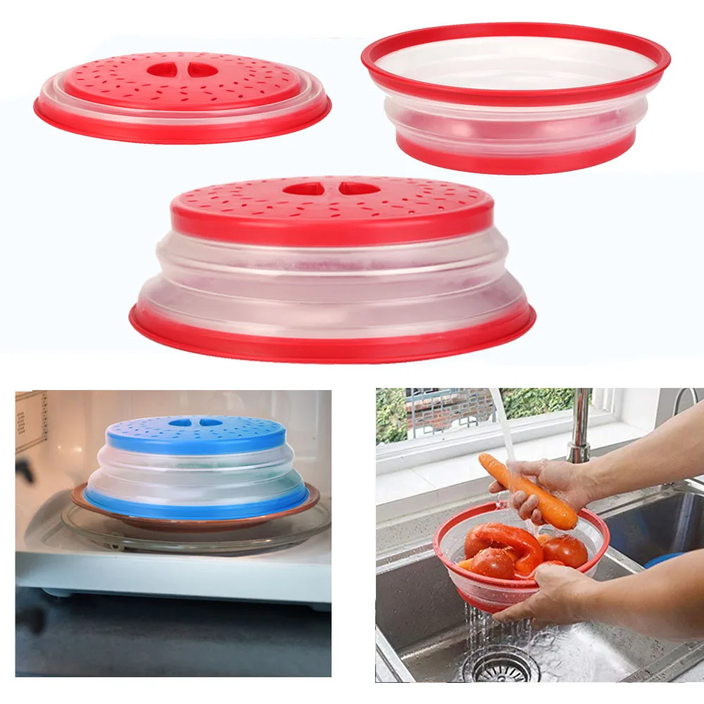 Складной чехол для микроволновой печи силиконовые фрукты овощи дуршлаг