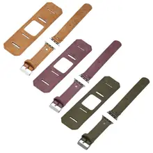 Watch Band Soft Replacement 38/40/42/44mm Faux Leather Strap Belt Watchband for iWatch Intelligent Wearable Device Accessories