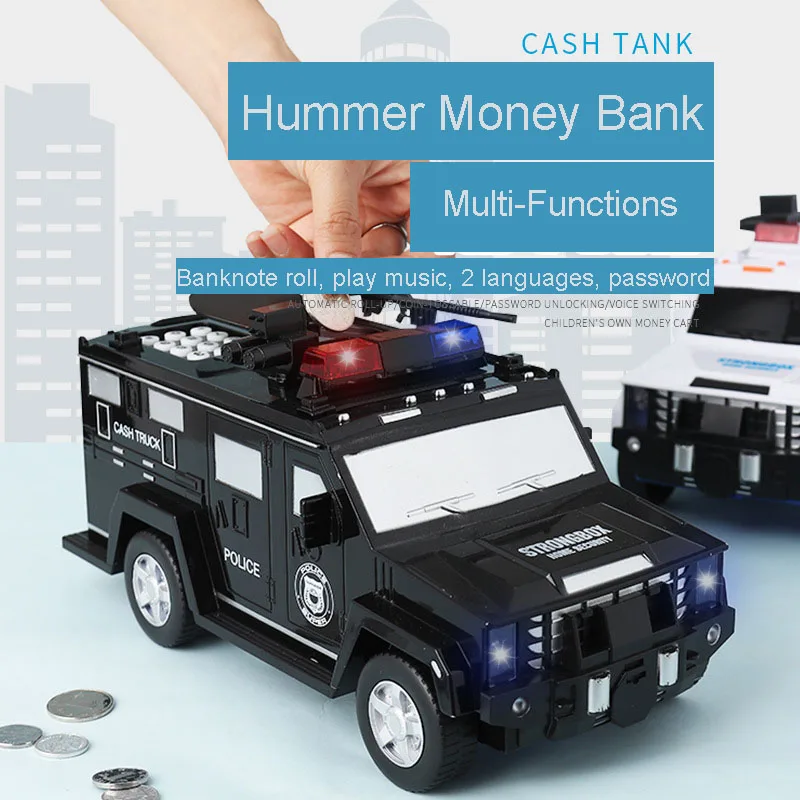 Копилка для денег с паролем креативная Автомобильная копилка отпечатком пальца