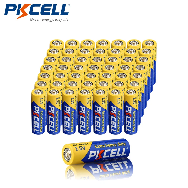

Аккумуляторы PKCELL R6P AA, 1,5 в, 1,5 В, 60 шт.