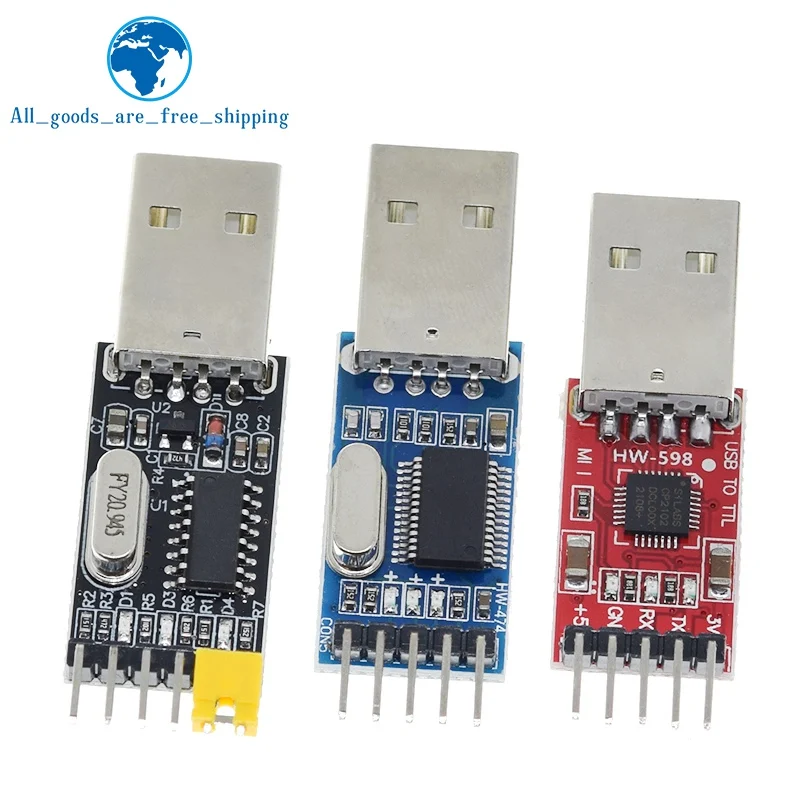 3 шт./лот = 1 шт. PL2303HX + CP2102 CH340G USB для TTL arduino PL2303 5PIN модуля UART | Электронные компоненты