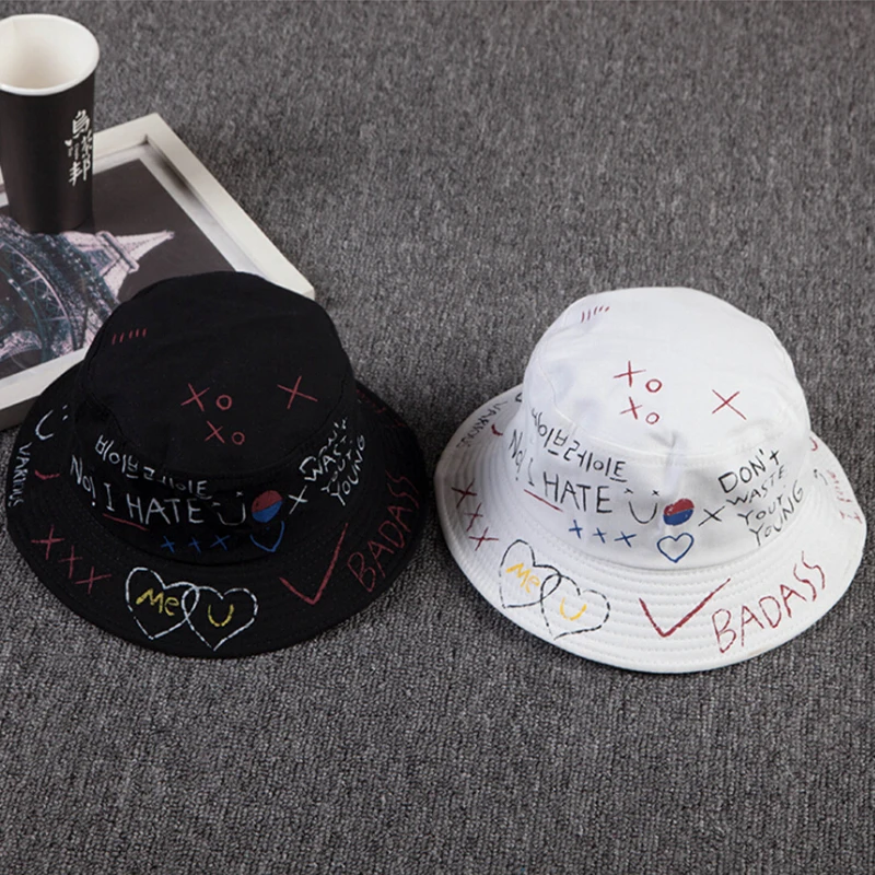 

Unisex Harajuku Bucket Hat Fishing Outdoor Hip Hop Cap Men's Summer For Fisherman Hat Women Bone Feminino