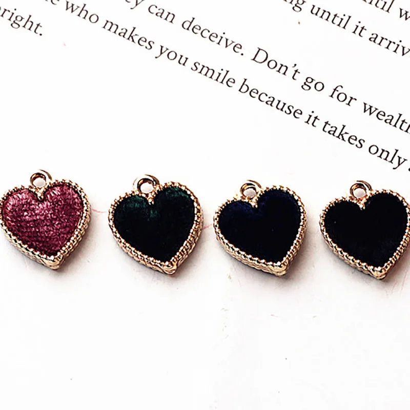 10 шт. золотые бархатные висячие серьги милые для женщин капли кулон оптовая