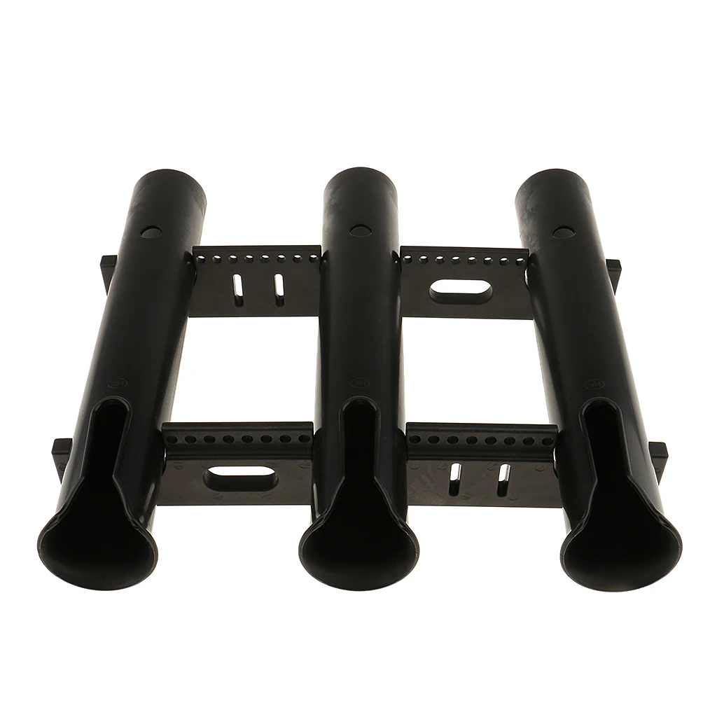 

2Pcs Fishing Triple 3 Tube Rod Holder Rack Storage Holder Fishing Equipment