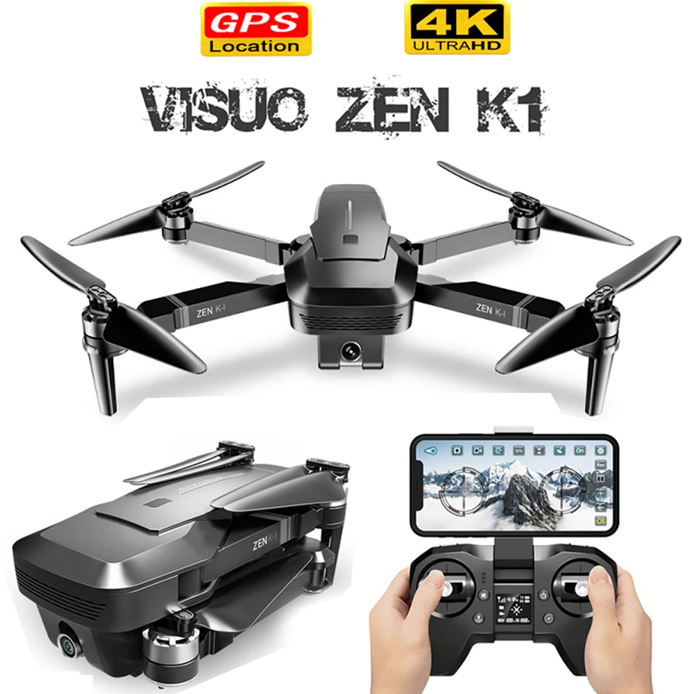 Новый VISUO K1 gps бесщеточный двигатель Радиоуправляемый Дрон 5G wifi 4K двойная HD камера