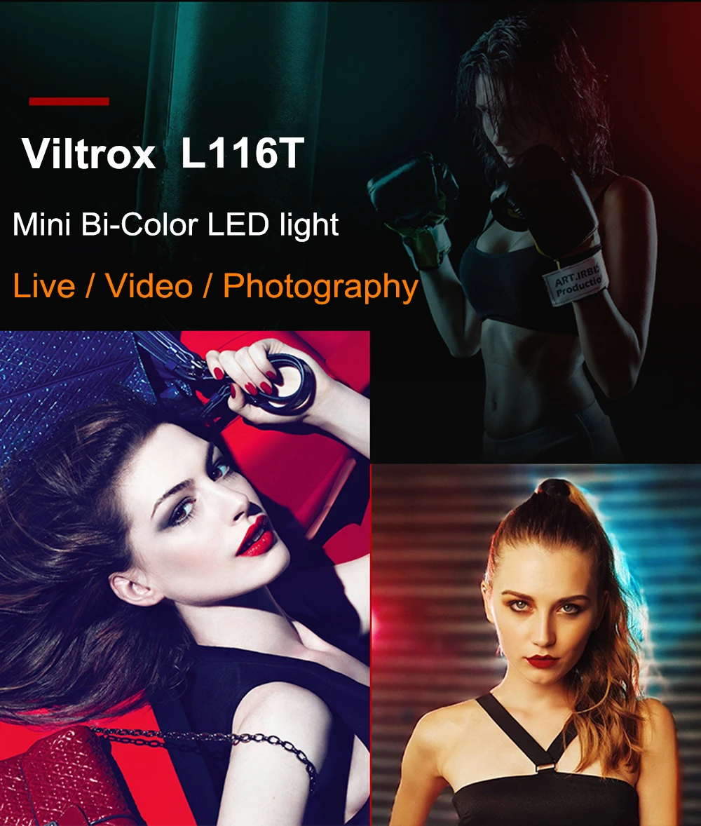 Viltrox L116T светодиодный светильник для видео ультра тонкий ЖК-дисплей двухцветный и затемненный DSLR студийный светодиодный светильник лампа панель для камеры DV видеокамеры