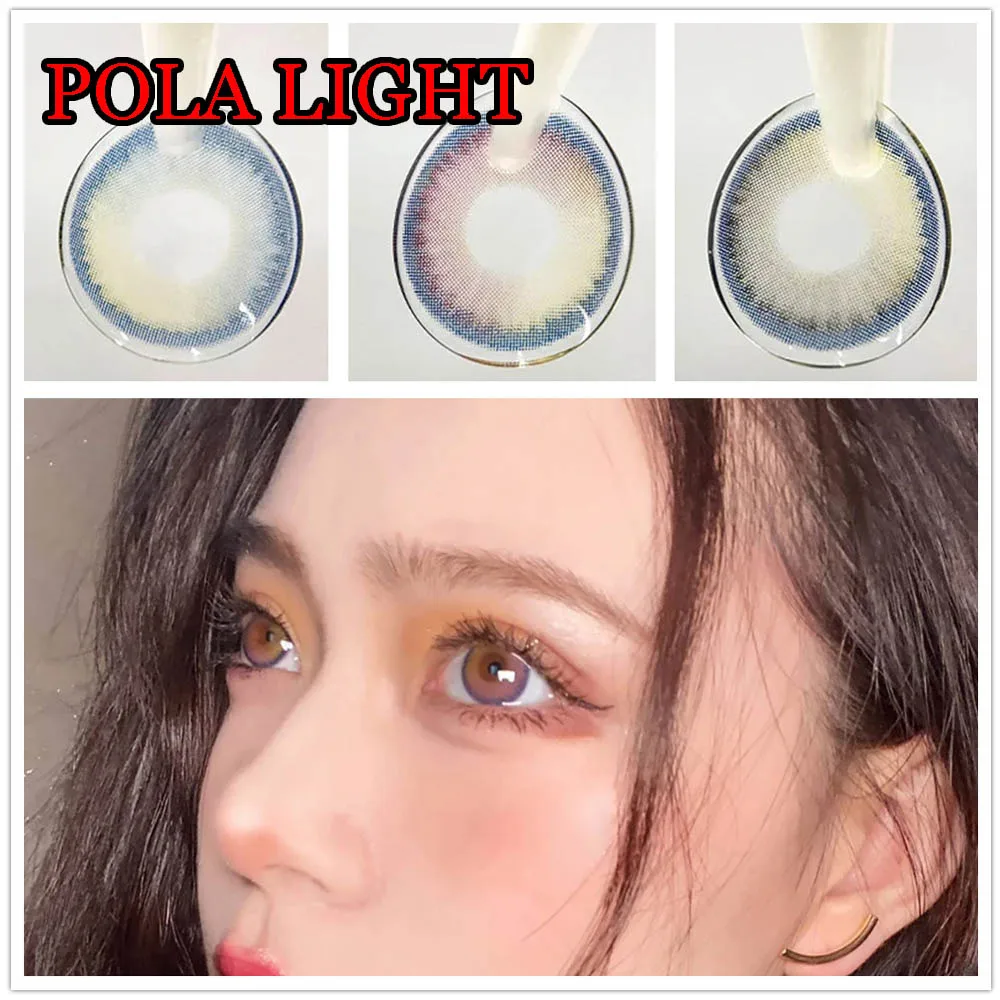 

2PCS Circle Color Contact Lenses Teens Girl Beautiful Pupil Cartoon Women Gift POLAR LIGHT lentes de contacto
