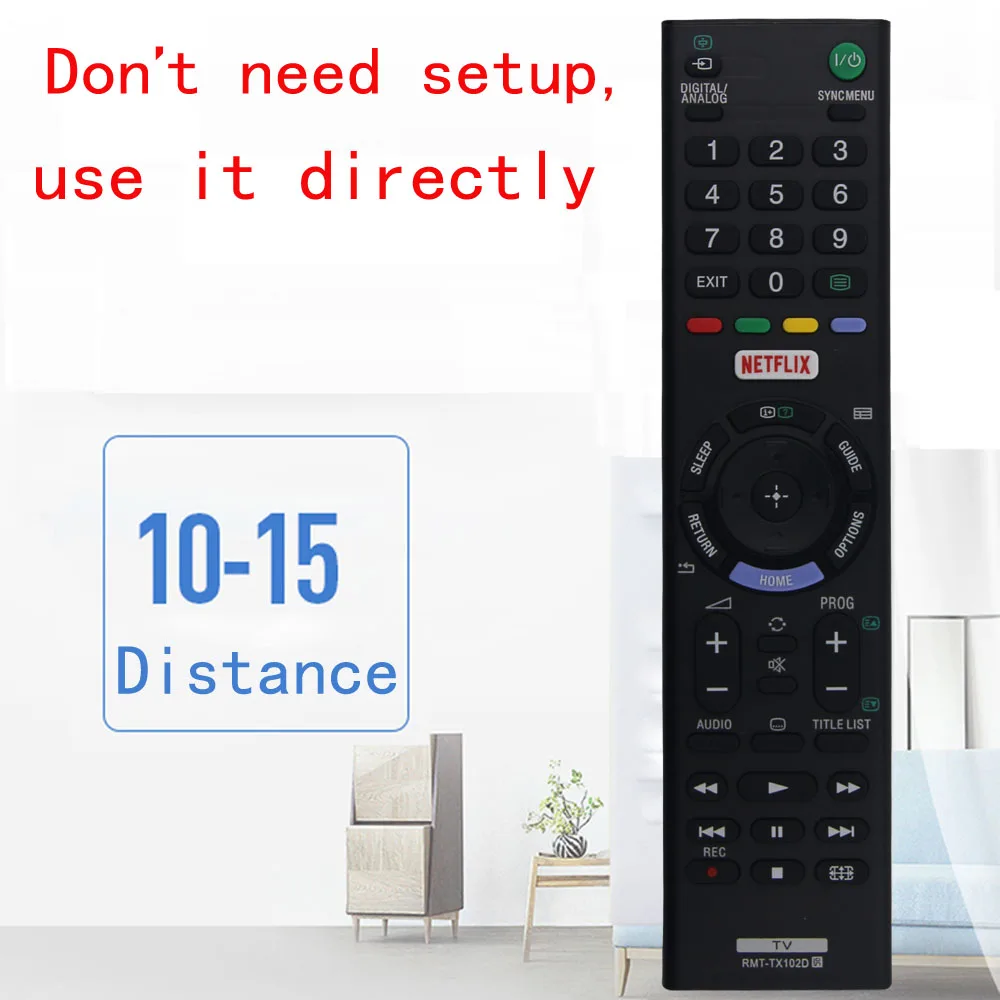 Пульт дистанционного управления для Sony smart led lcd TV RMT-TX100D TX101J TX102U TX102D TX101D TX100E TX101E