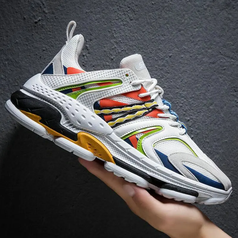 

Мужская повседневная обувь, модные черные кроссовки, модная мужская Высококачественная обувь на шнуровке, Мужская Брендовая обувь, кроссов...