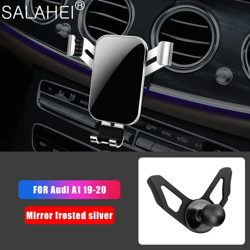 

Car Mobile Phone Holder For Audi A1 Sportback 8XA 8XF 2012-2019 2020 Auto Air Outlet Snap-type Gravity Adjust Cradle Accessories