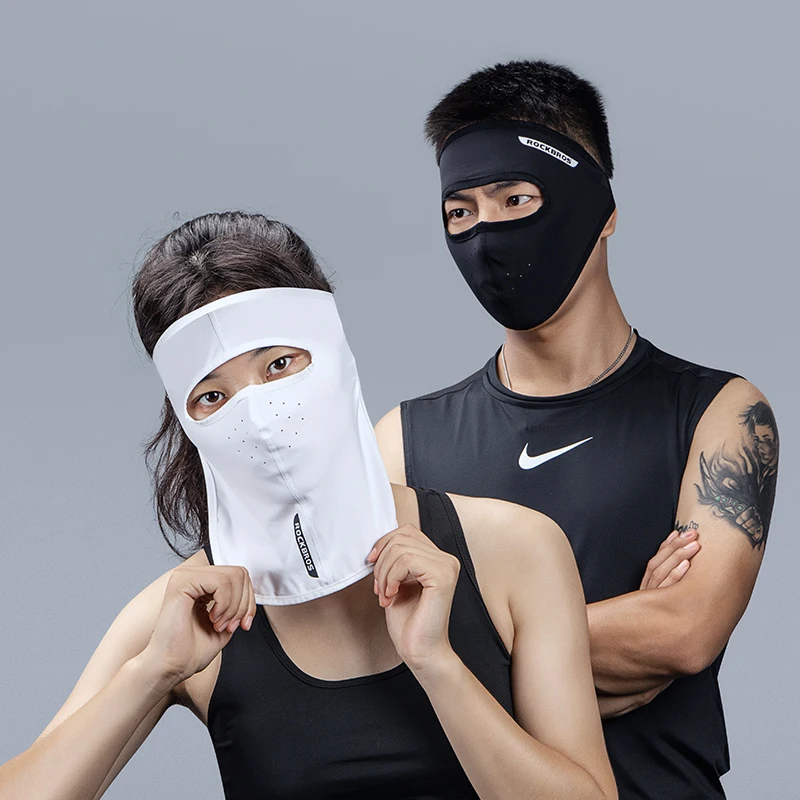 ROCKBROS UPF 50 + летняя Солнцезащитная велосипедная маска из ледяного шелка для лица с