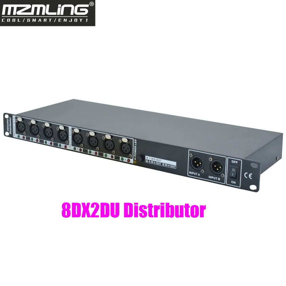 8DX2DU дистрибьютор DMX512 разделитель усилителя сигнала для подвижной головки