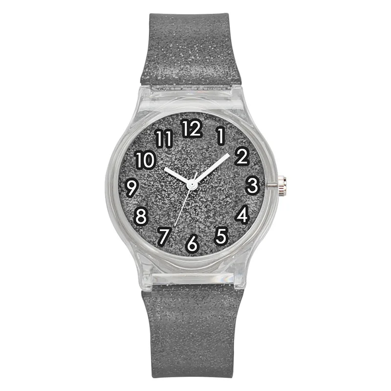 Новый дизайн маленькие круглые детские часы с блестящим циферблатом милые