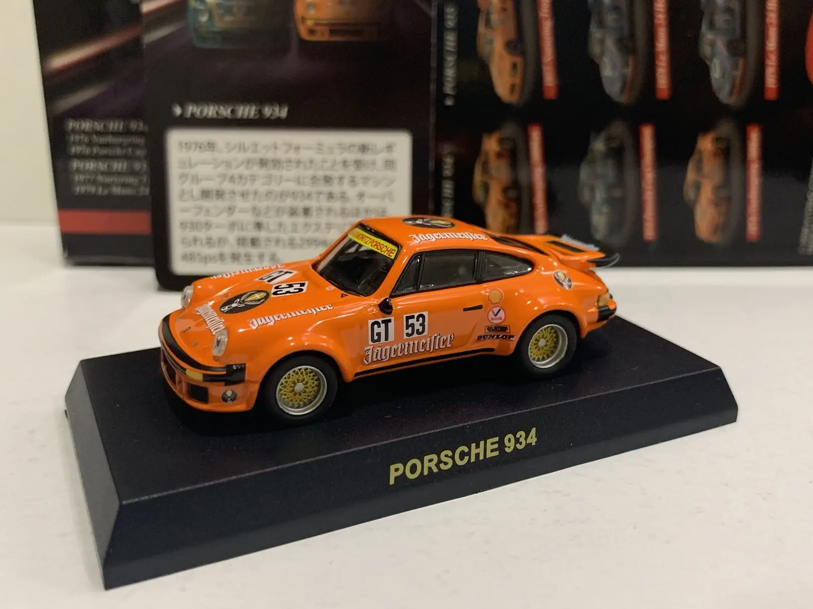 

Коллекция гоночных моделей автомобилей KYOSHO Porsche 1/64 Wildge Deer Head No. 53 934 GT3 RS le Mans из литого сплава, декоративная модель, игрушки, 911