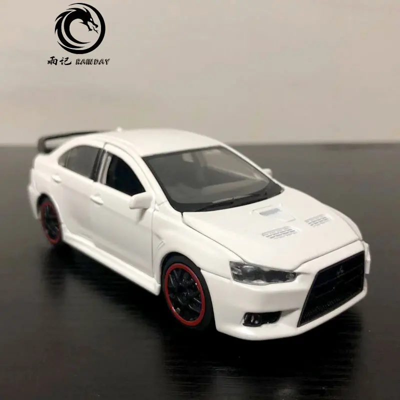 RD 1/32 масштабная модель автомобиля игрушки Mitsubishi Lancer Evolution X звук и свет Литье Металла Отступить модели автомобиля игрушки для подарка, для детей