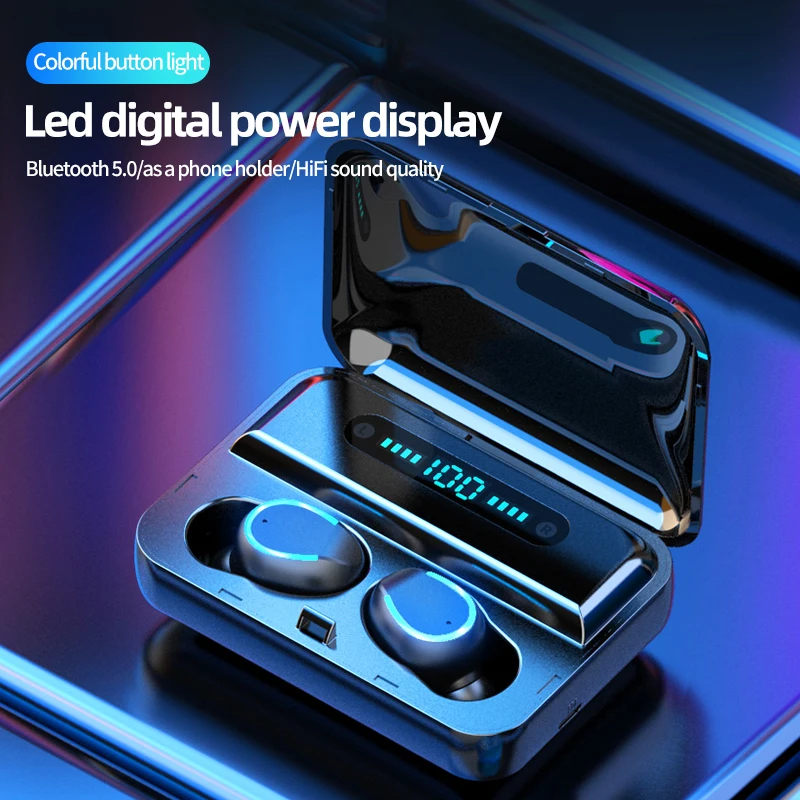 TWS наушники Беспроводные Bluetooth гарнитура Игровые 5 0 Настоящие беспроводные