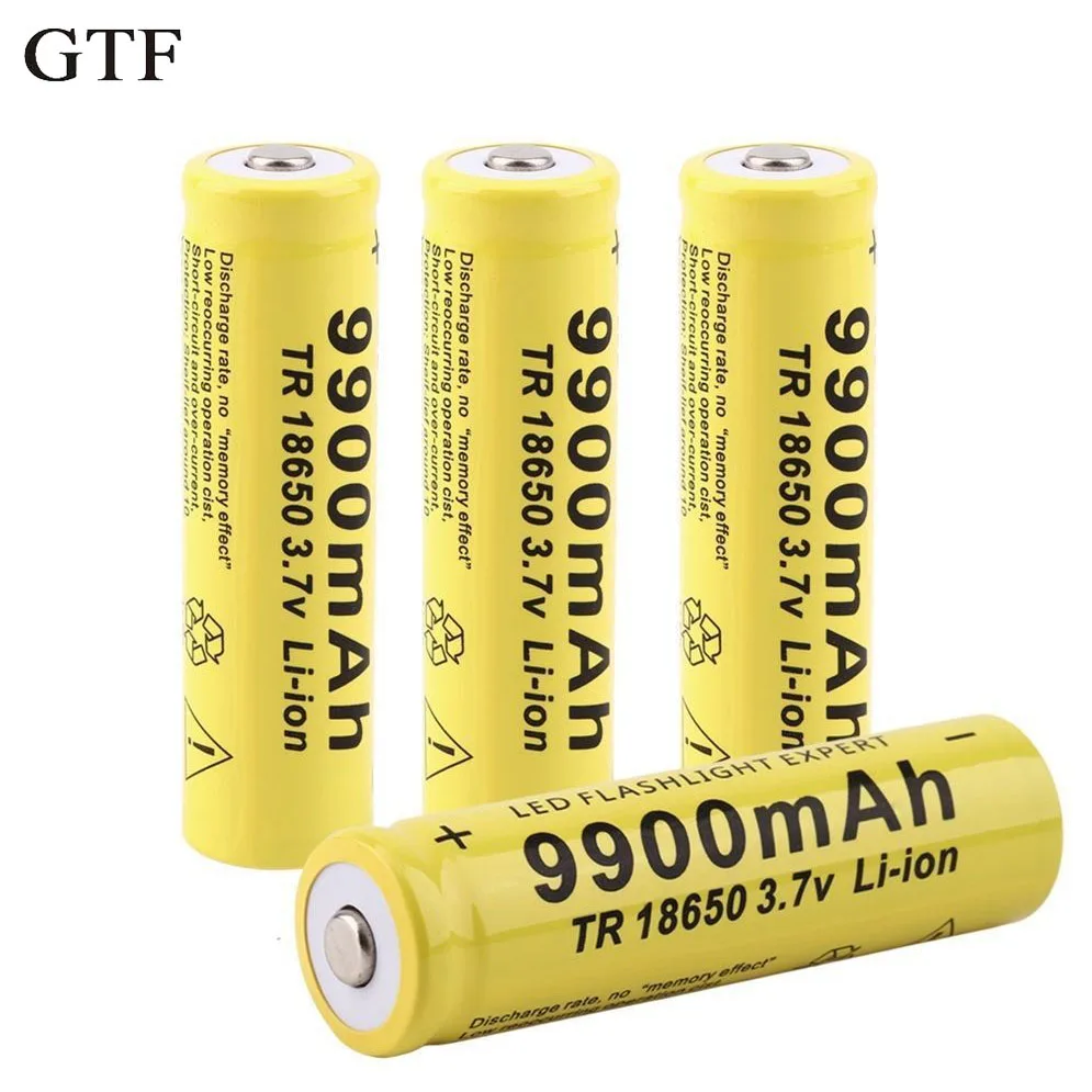 

Recharging pile li-ion gtf, 18650, 3.7v, 9900mah, flashlight, cell, 18650 batteries, direct upload.