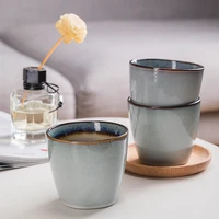 japanese ceramic tea cup hotel tableware hotel commercial soup bowl mug special coffee cup eco friendly