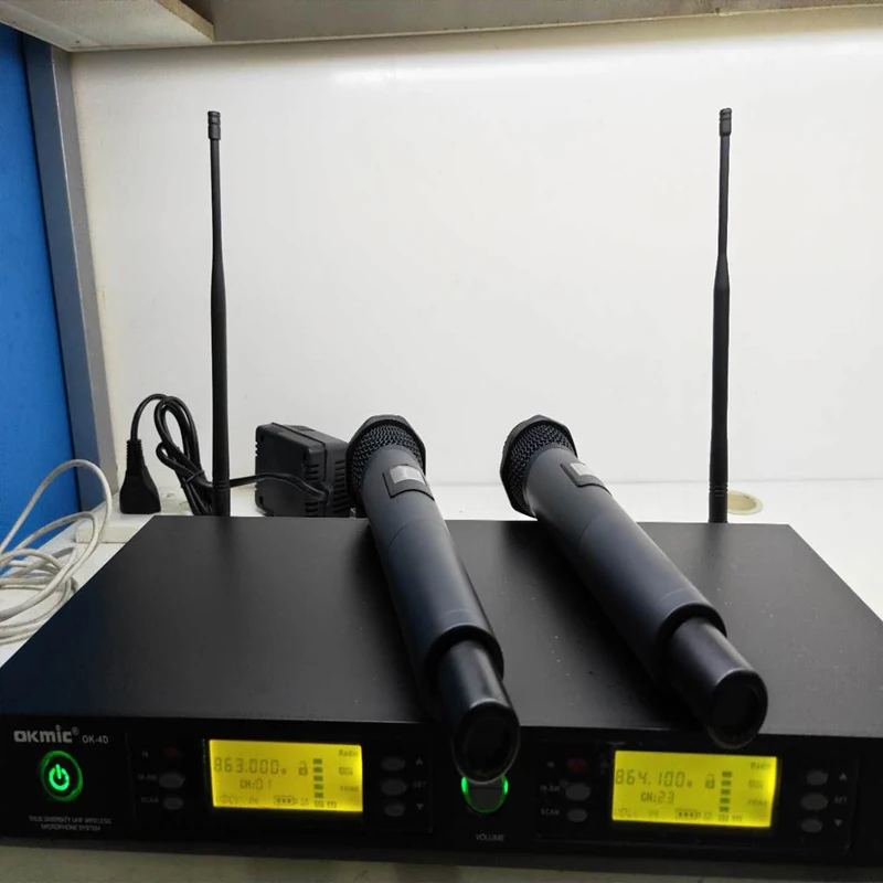 Новый горячий OKMIC OK 4D 2H Профессиональный UHF/PLL истинное разнообразие