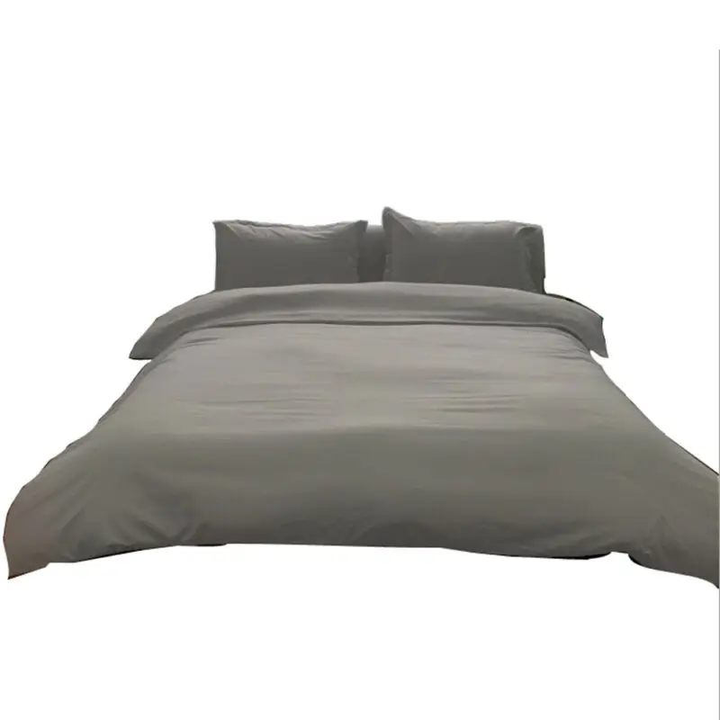 Новинка Осень зима модный однотонный Пододеяльник Простыня наволочка