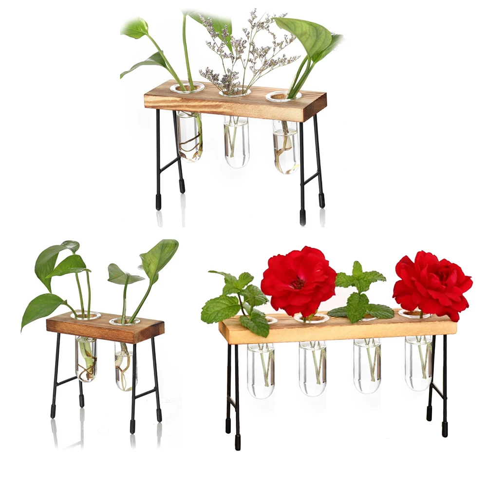 Мини креативная ваза из прозрачного стекла с гранатом искусственное растение