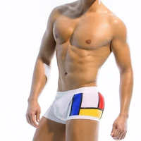 man swimwear low rise boxer briefs swim trunk swimsuit sport beach shorts bikini underwear male surfing pants underpants