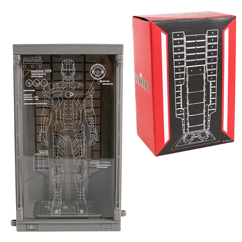 

Marvel Iron Man Hall Of Armor Hangar 7" Scale Figure LED Display Box