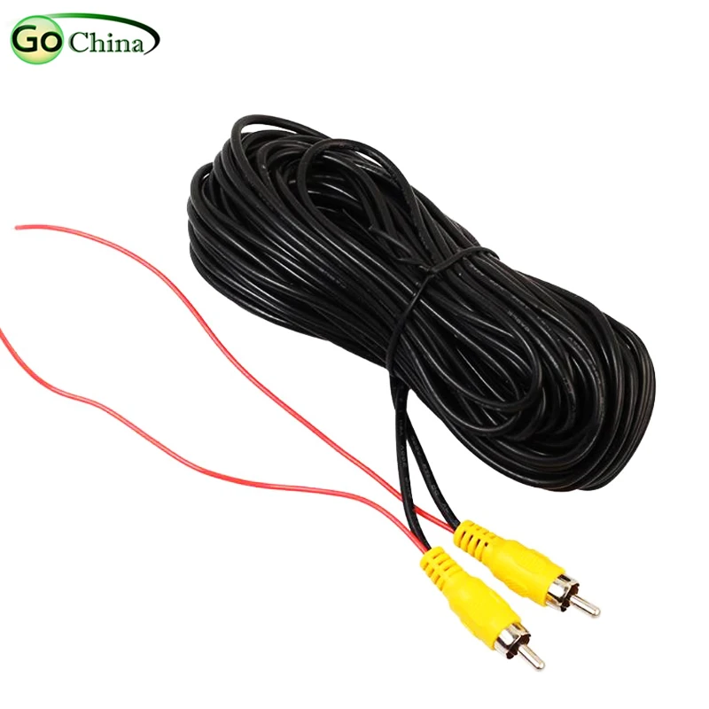 Видеокабель RCA, тюльпан, 6/10/15/20 м, для камеры заднего вида, GPS-навигатора