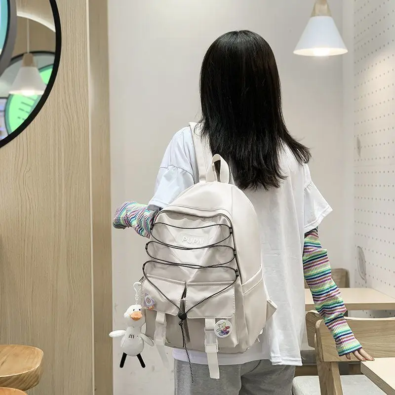 

Fashionable Oxford All-match Harajuku Simple Girl Student Schoolbag Multifunctional Outdoor Travel Large Capacity Backpack