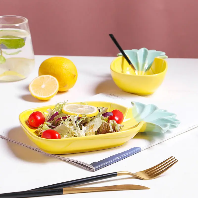Скандинавские столовые приборы ins ветер завтрак Ананасовое блюдо миска