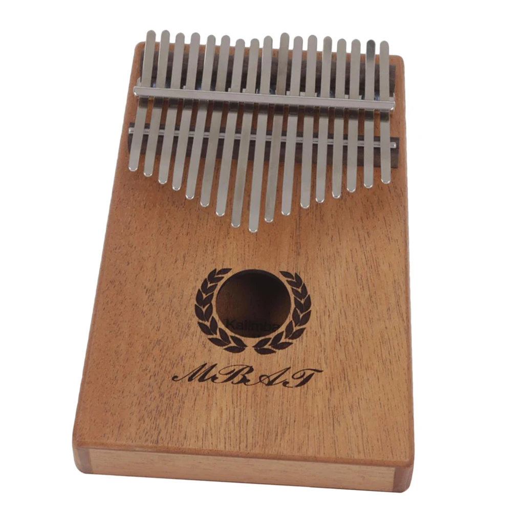 

Mahogany 17 Keys Finest Workmanship Kalimba Thumb Piano for Musical Lovers 7.2x5.12x1.38inch