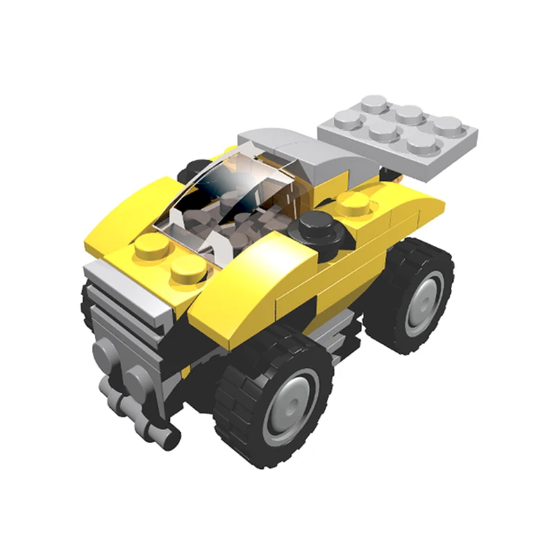

MINI Tractor With Seed Drill Building Blocks off-road Vehicle Racing Assembling Particles MOC- 31014 Diy Educational Toy Bricks