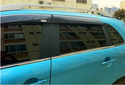 ABS+ алюминиевый сплав багажник на крышу автомобиля весы для багажа баров серебро/черный для Mitsubishi ASX 2011 2012 2013