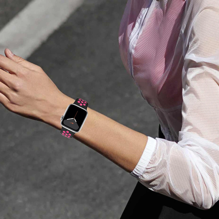 

Watchband for apple watch band 44 mm Iwatch series 5 4 3 2 1 accessories 38MM 40MM 42MM belt Loop Stainless Steel Bracelet strap