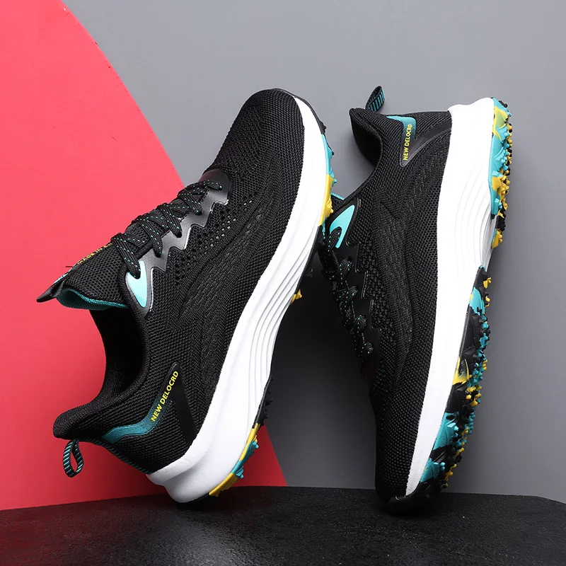 

Men's Sports Shoes 2021 Large Size Flying Woven Mesh Lightweight Breathable Fashion Casual Shoes Outdoor Fitness Running Shoes